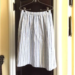 Forever21 Contemporary striped midi skirt