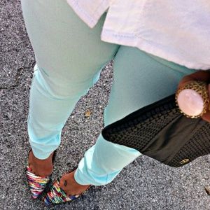 Light blue skinny jeans