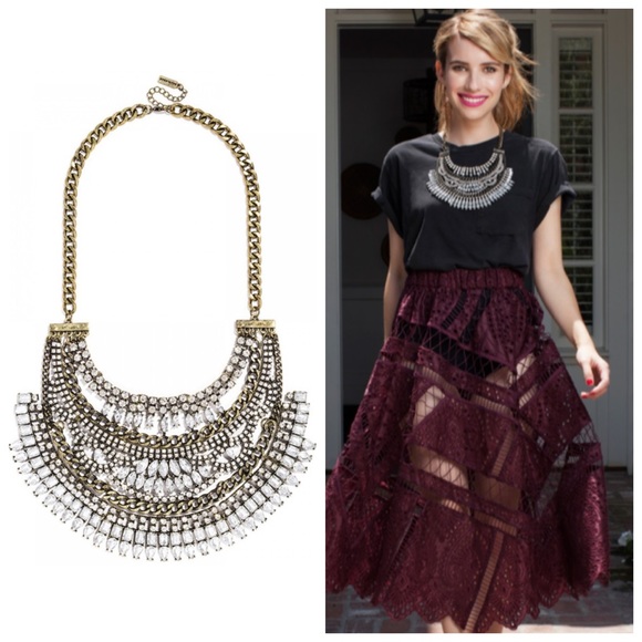 NWT Cleopatra Crystal Bib Necklace