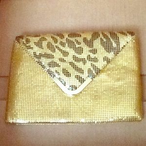 Gold and Cheetah print Nordstrom's Clutch