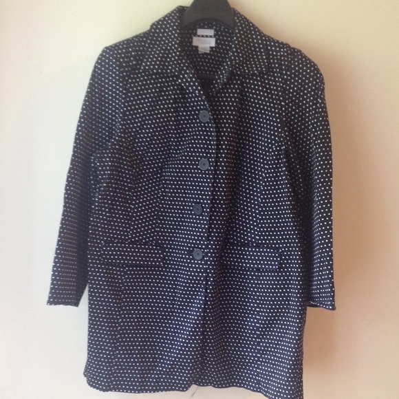 ON HOLD Navy Polka Dot Norton & Co Trench Coat