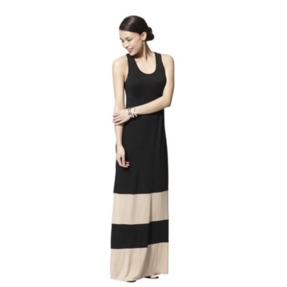 Color Blocked Maxi Dress