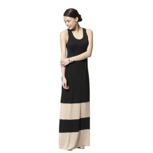 Color Blocked Maxi Dress