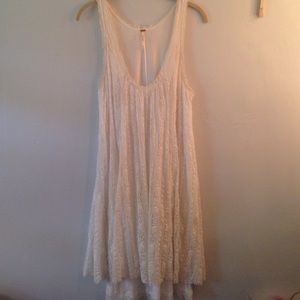 Free People white lace tank dress