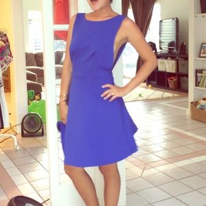 Royal blue skater dress