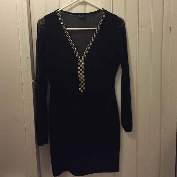 Black long sleeve dress