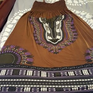 Sundress with a beautiful pattern