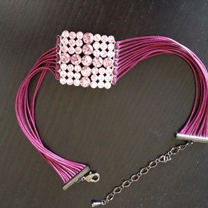Pink chocker necklace