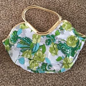 Cute little bag...plastic type material.