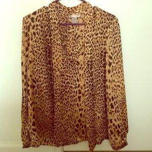 Leopard print blouse