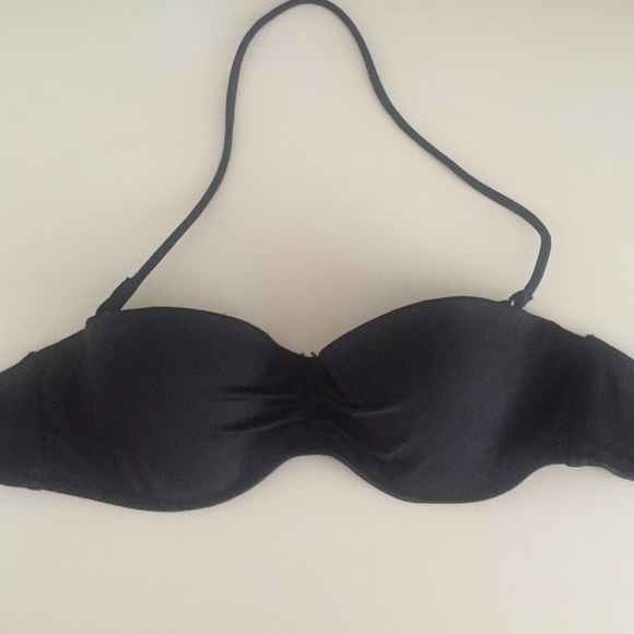 Victoria's Secret black Push-Up Bandeau Bikini Top