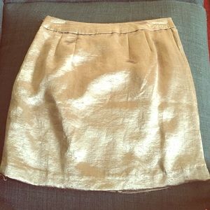 Metallic Mini Skirt