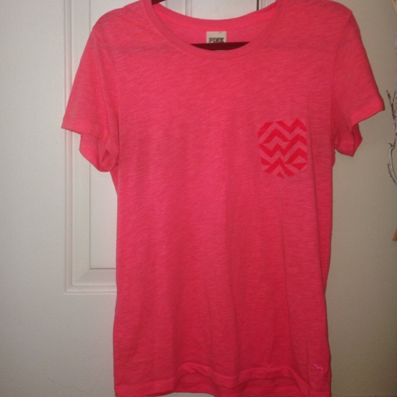 Pink, Barbie pink with chevron pocket shirt