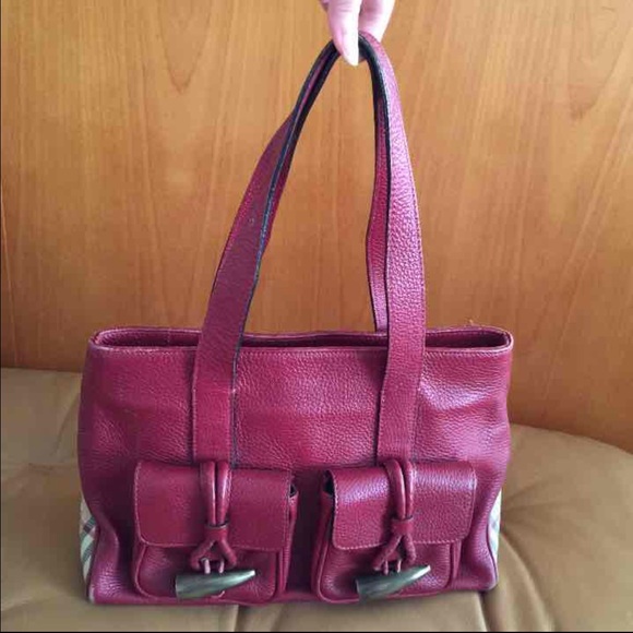 ***SOLD***Burberry genuine leather shoulder bag