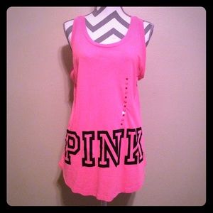 VS Pink Logo Tank