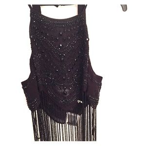 Beautiful beaded urban outfitters xs crop tank