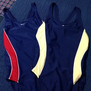 3 One pc Bathing Suites ( 2 Nike and 1 Speedo)