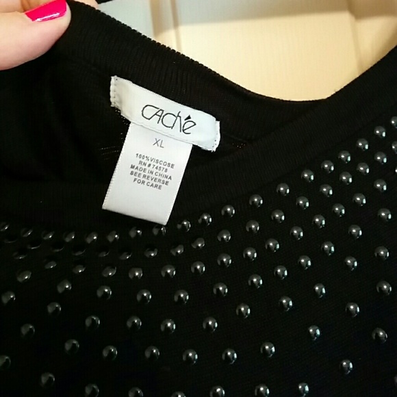 Black sweater tunic Cache - Picture 2 of 3