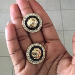 Lion stud earrings