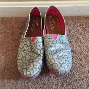 TOMS sparkly shoes only worn 3 times!