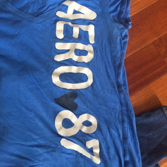 Blue V Neck Top - Picture 2 of 3