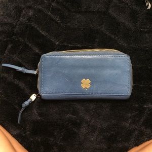 Luck brand blue leather wallet