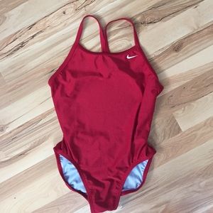 Red nike one piece