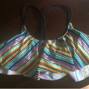 2 VS New Bathig suit Flounce tops Large