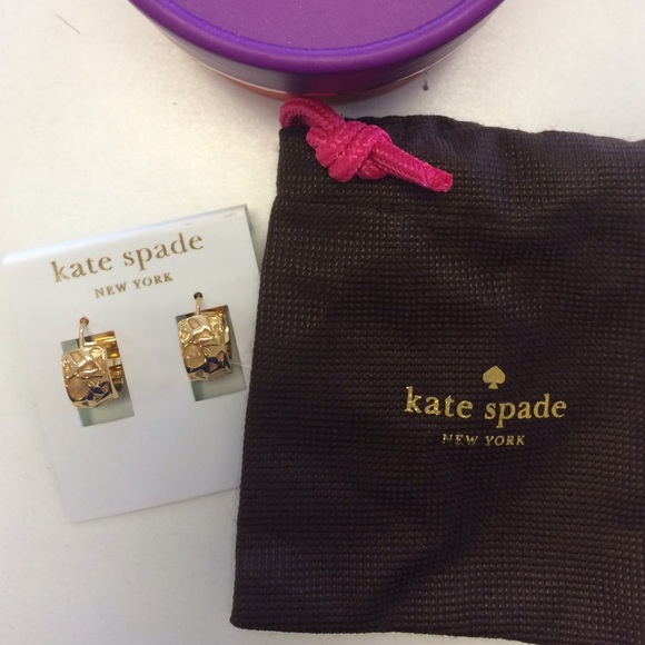NWT Kate Spade gold-filled Hoop Earrings!