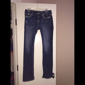 MissMe jeans with rhinestone detailing