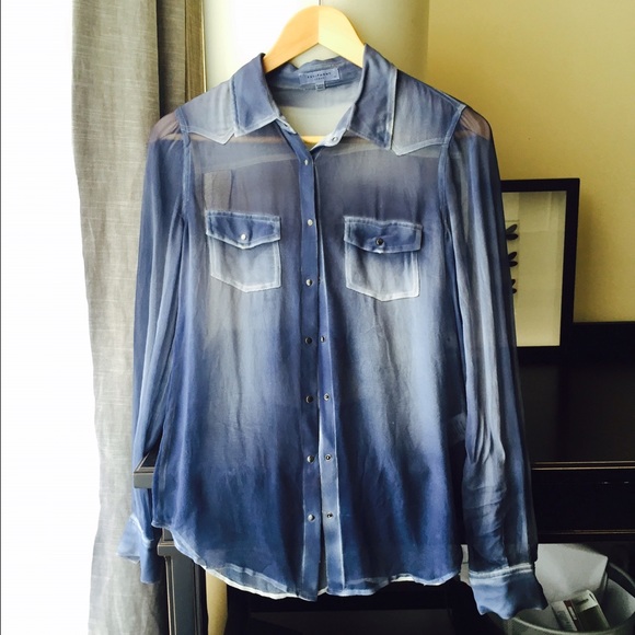 Bundle: Equipment shirt and Helmut Lang top