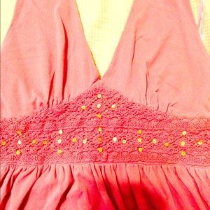 Pink halter top from The Limited