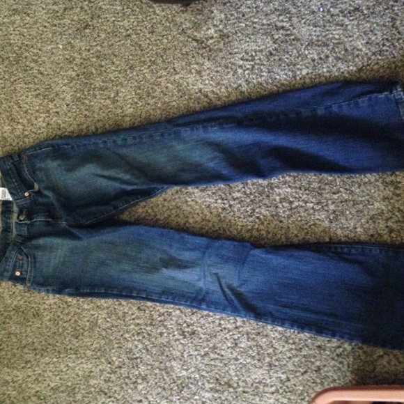 Lucky Brand Dungarees Size 4 Denim Boot Cut - Picture 2 of 4