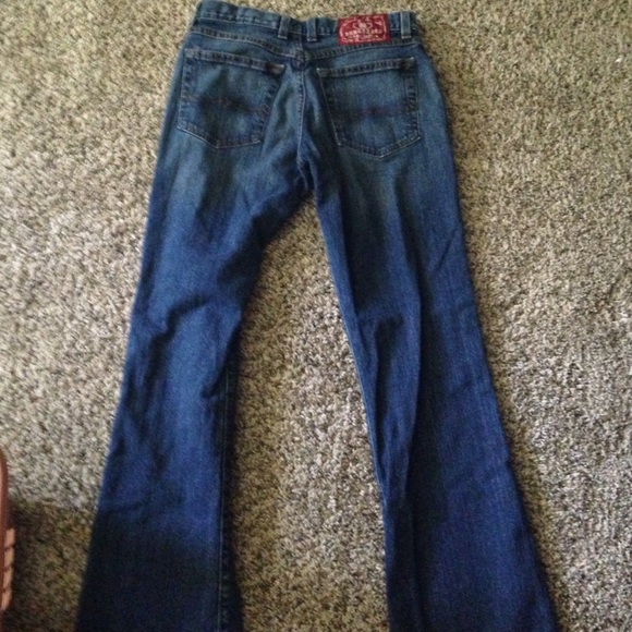 Lucky Brand Dungarees Size 4 Denim Boot Cut - Picture 3 of 4