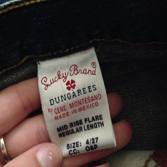 Lucky Brand Dungarees Size 4 Denim Boot Cut - Picture 4 of 4