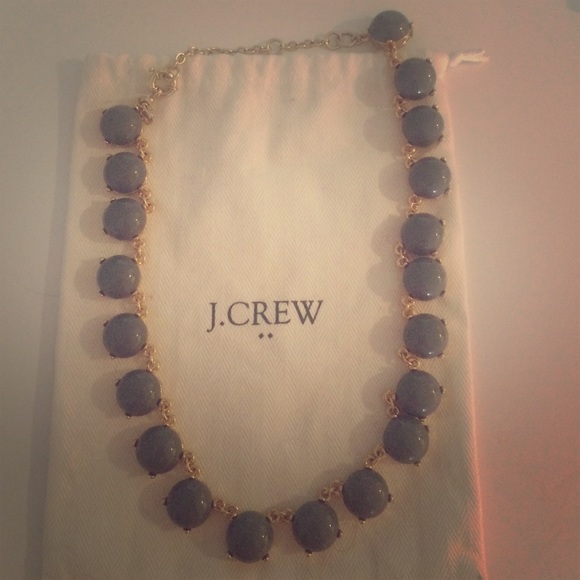 J. Crew grey enamel necklace