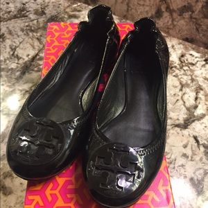 Tory Burch Patent Reva Ballet Flats Style 50008608