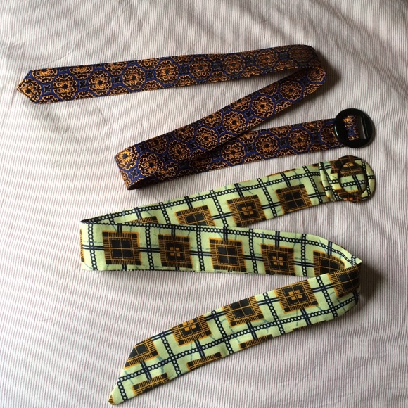 Pair of J. Crew Fabric Belts