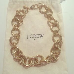 Gold J.Crew statement necklace