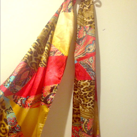 Beautiful long multi-patterned scarf