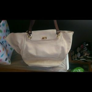 J Crew Leather tote bag.