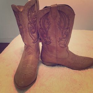 Coconuts cowgirl boots! NEVER WORN!