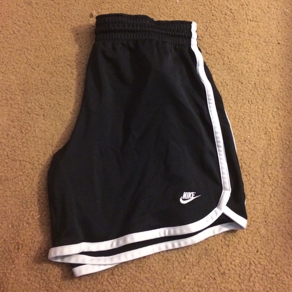 Black and white nike shorts