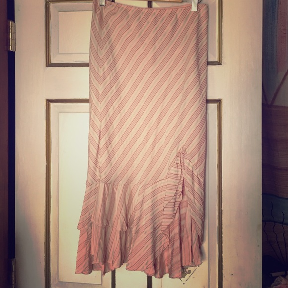 Express pink silk skirt - Picture 1 of 3
