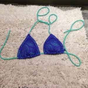 Crochet pattern bikini top.