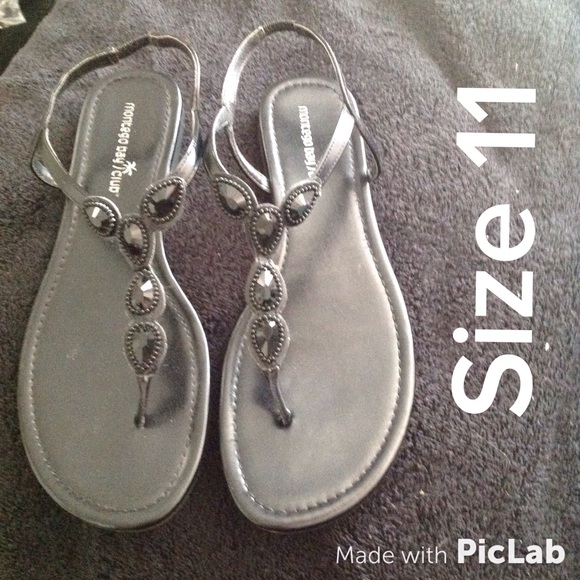 strappy beaded sandals