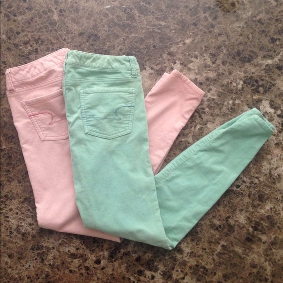 Jeggings bundle! Mint & pink