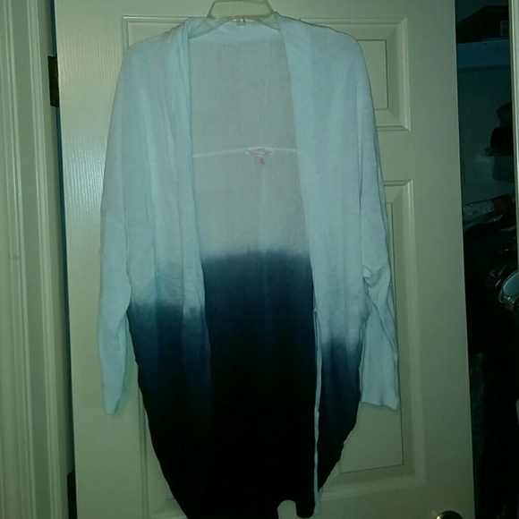 Victoria's secret cover up white and dark blue