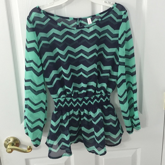 Chevron blouse PERFECT for the fall