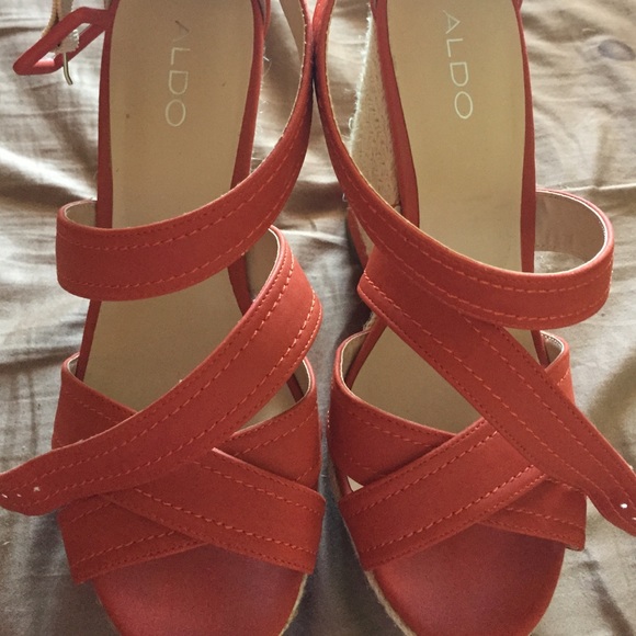 ALDO Shoes - Bright orange Aldo shoes sexy